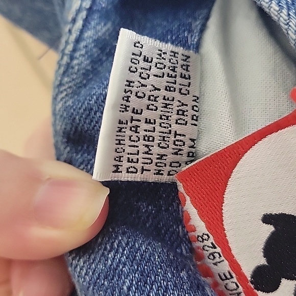 Vintage Walt Disney Mickeys Travelers Club Denim Reversible Vest-Size Large - Picture 10 of 17